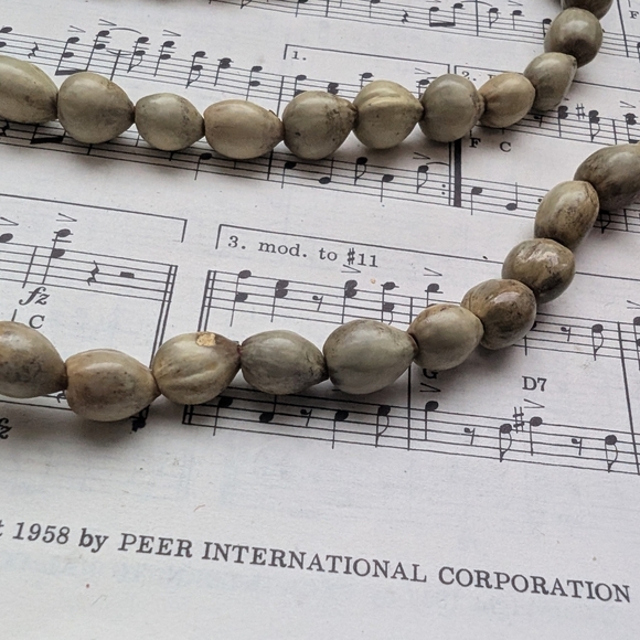 Vintage Beaded Seed Necklace - Picture 5 of 7